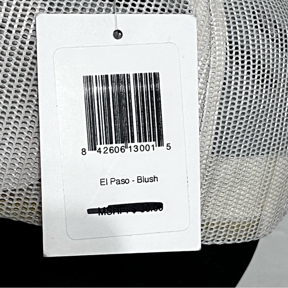 Kimes Ranch El Paso Women’s Trucker Hat Blush Pink Leather Suede Cowgirl - Picture 8 of 10